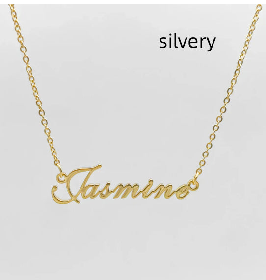 Stainless Steel English Letter Pendant Plated 18K Gold - Modefluss