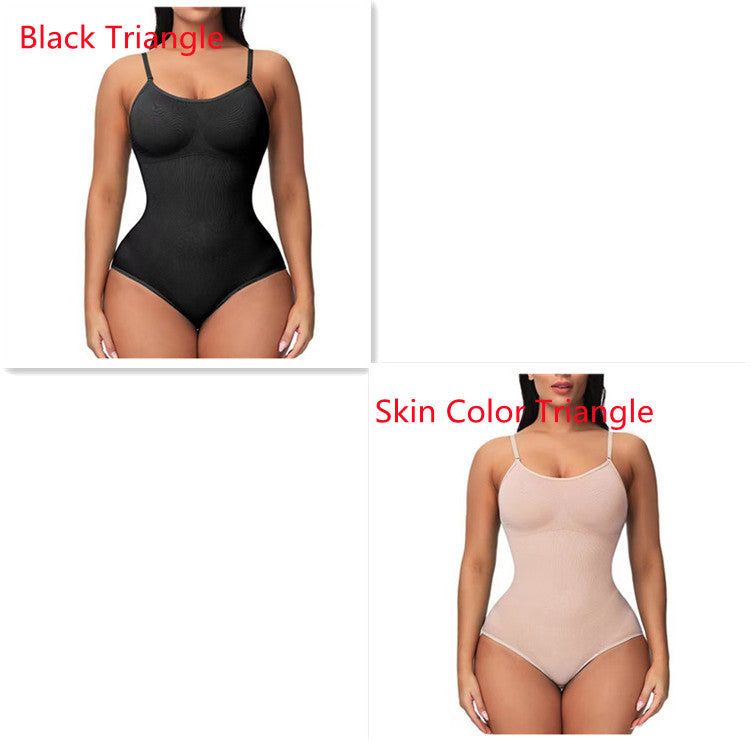 Damen Träger-Jumpsuit – Modischer, Nahtloser, Figurformender Body - Modefluss