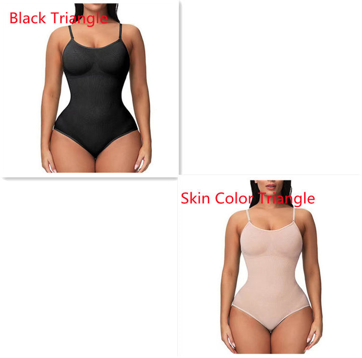 Damen Träger-Jumpsuit – Modischer, Nahtloser, Figurformender Body - Modefluss