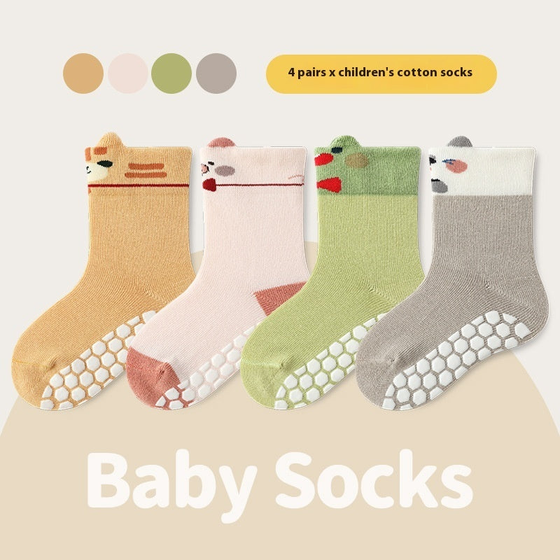 Indoor And Outdoor Children Non-slip Floor Socks Cartoon - Modefluss