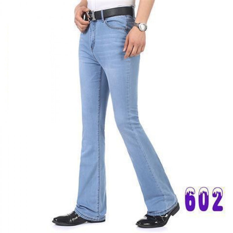 Men's Flared Pants Elastic Denim - Modefluss