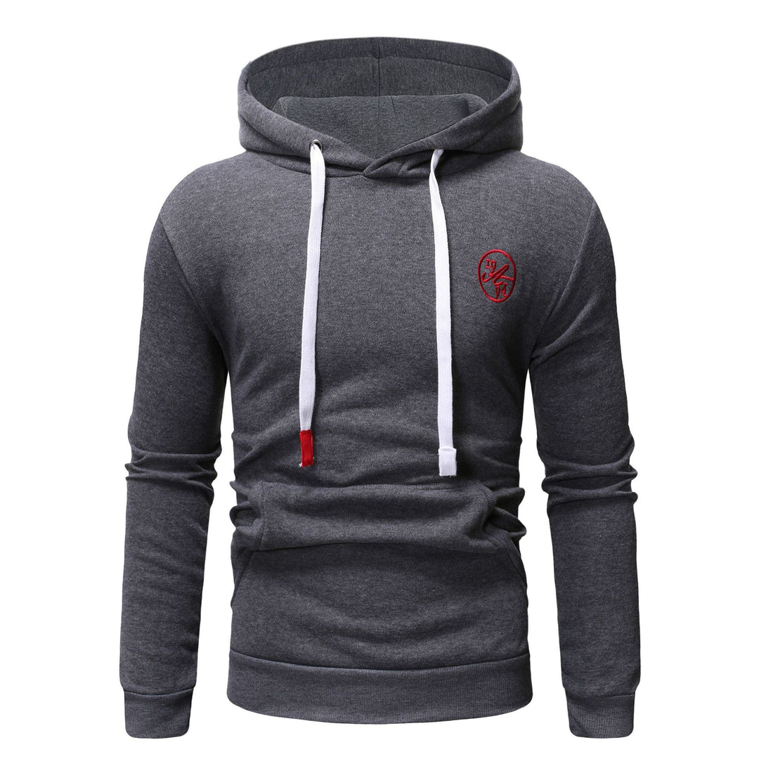 Men's Casual Solid Color Hooded Sweater Coat - Modefluss