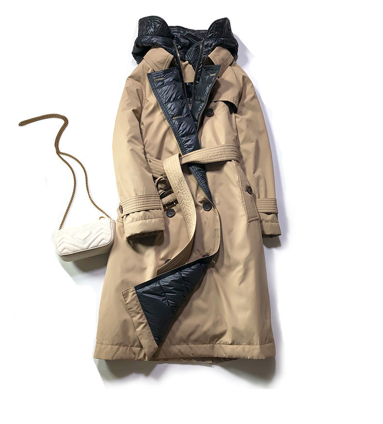 Long lace-up trench coat - Modefluss