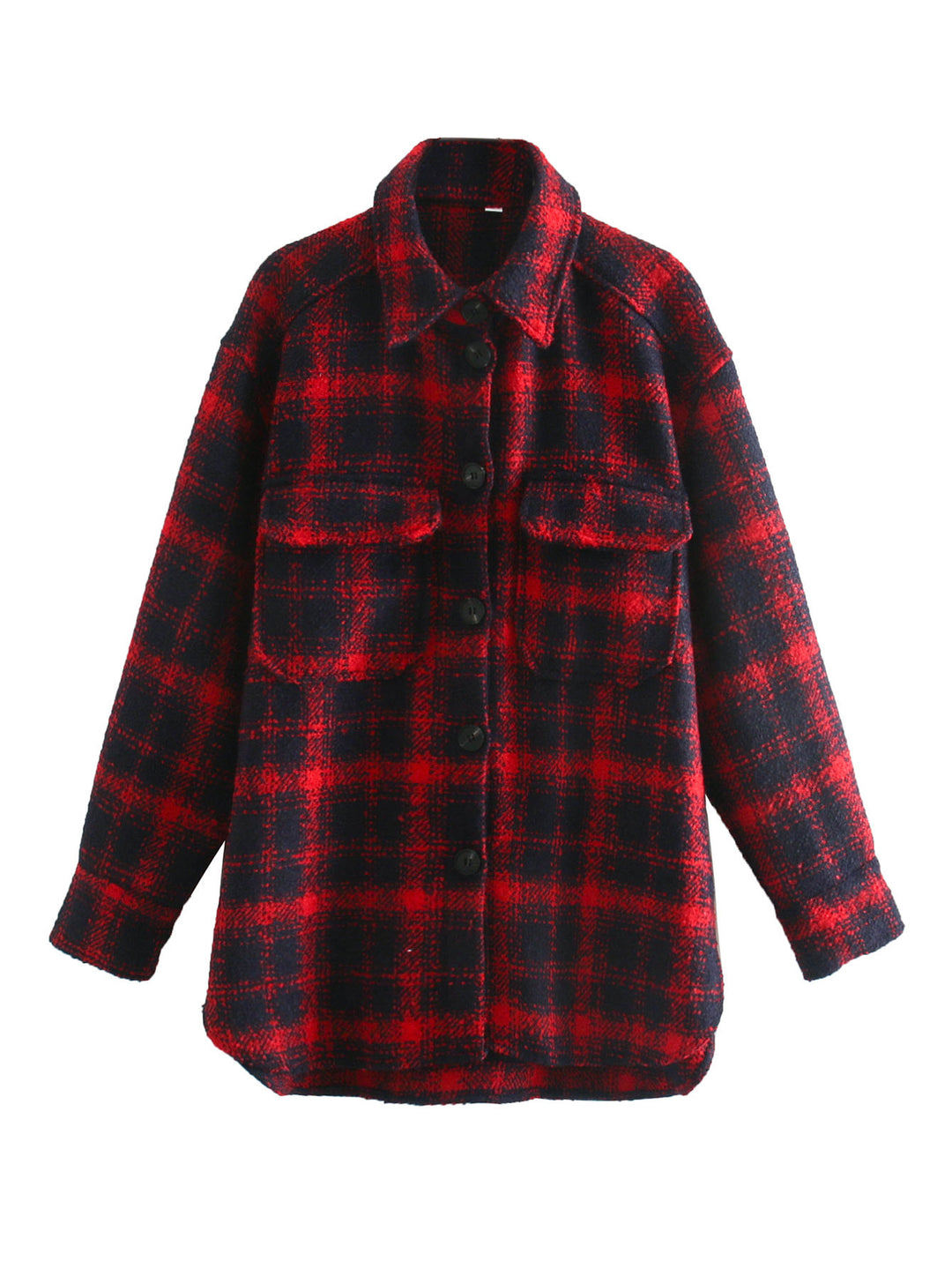 Women's Long Coat With Lapel Large Pockets - Modefluss