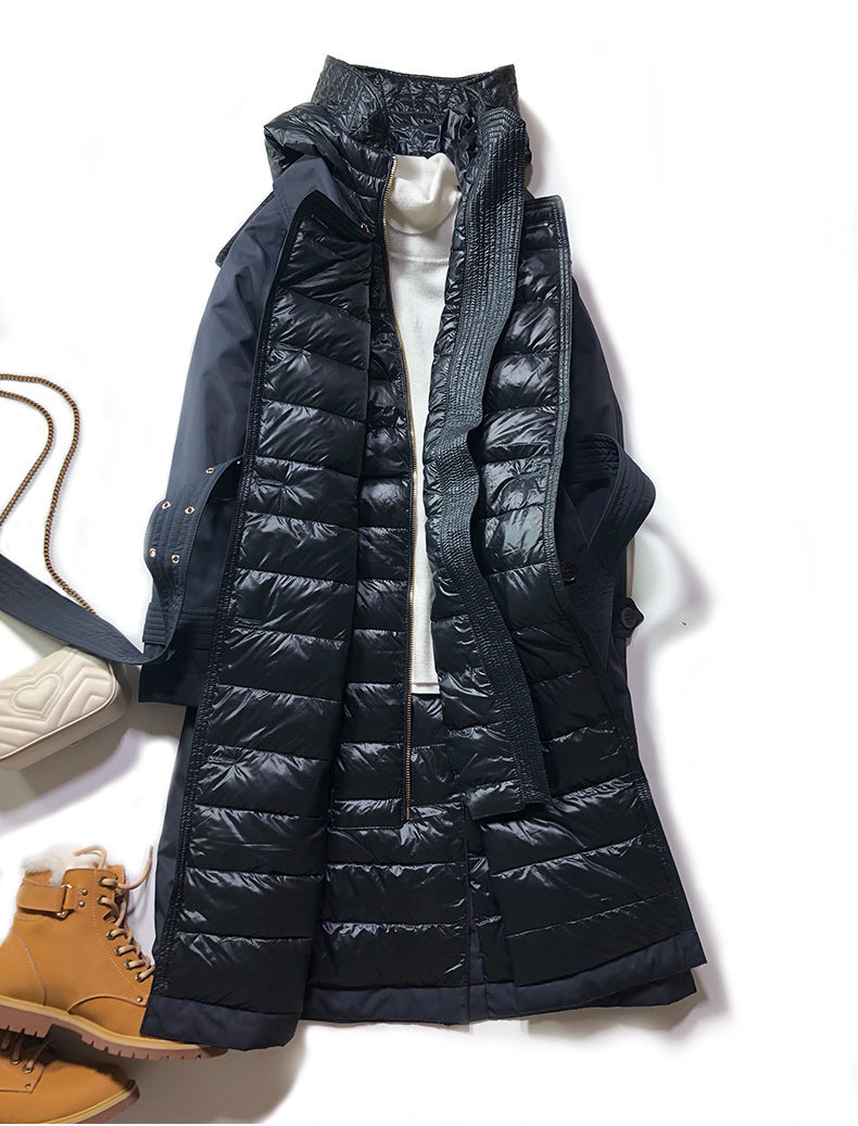 Long lace-up trench coat - Modefluss