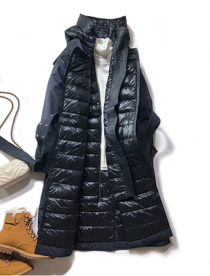 Long lace-up trench coat - Modefluss