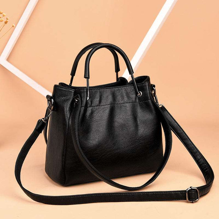 Ella™ - Eimertasche aus Leder im Retro-Stil