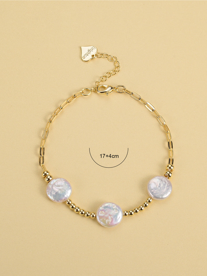 European And American Vintage Classic Metal Pearl Bracelet - Modefluss