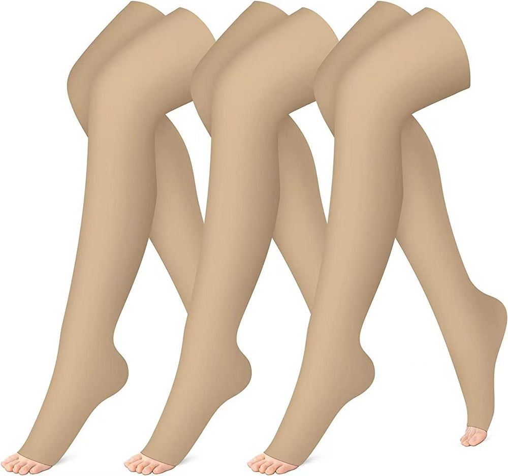 Pattern Gradient Leggings Lengthened Knee Socks - Modefluss