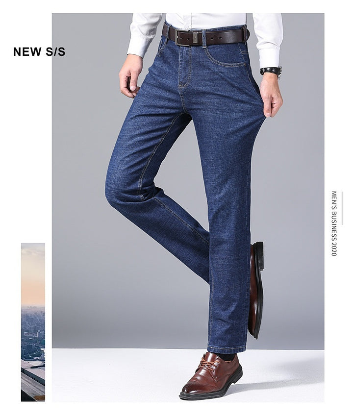 Autumn Thick Jeans Men's Loose Straight - Modefluss
