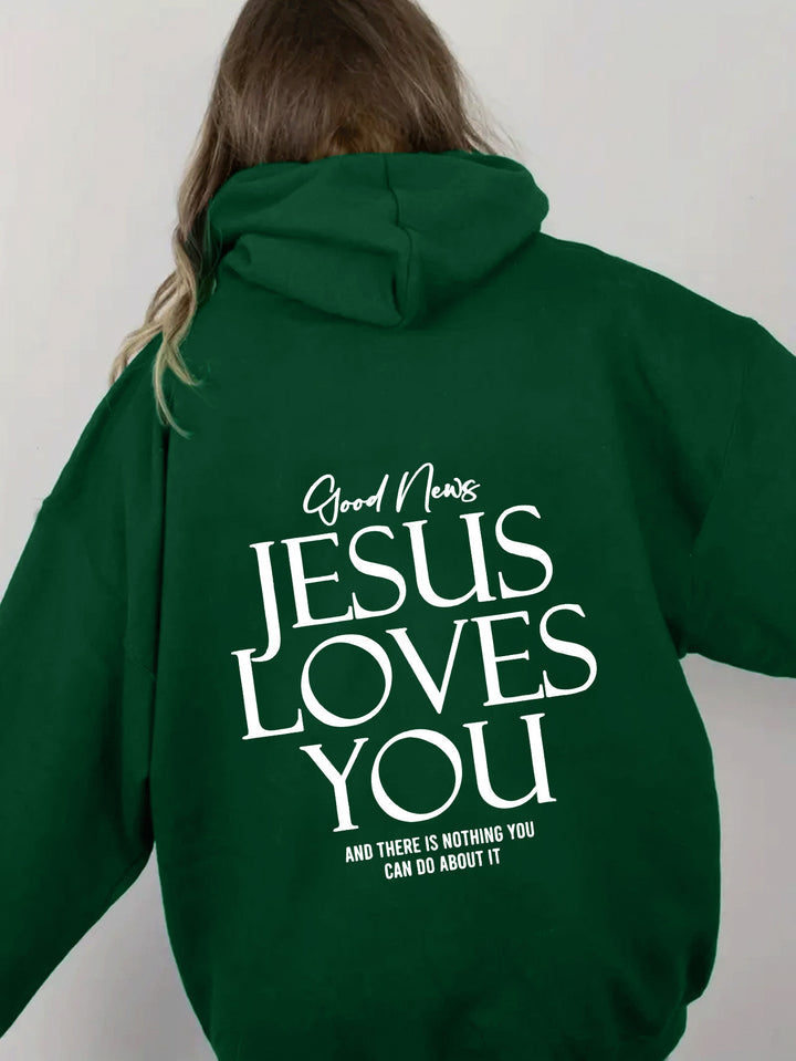 Brushed Hoody Kangaroo Pocket Hoodie Dear Person Behind Me - Modefluss