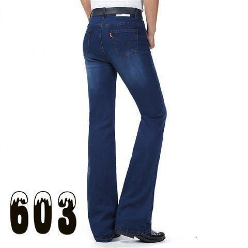 Men's Flared Pants Elastic Denim - Modefluss