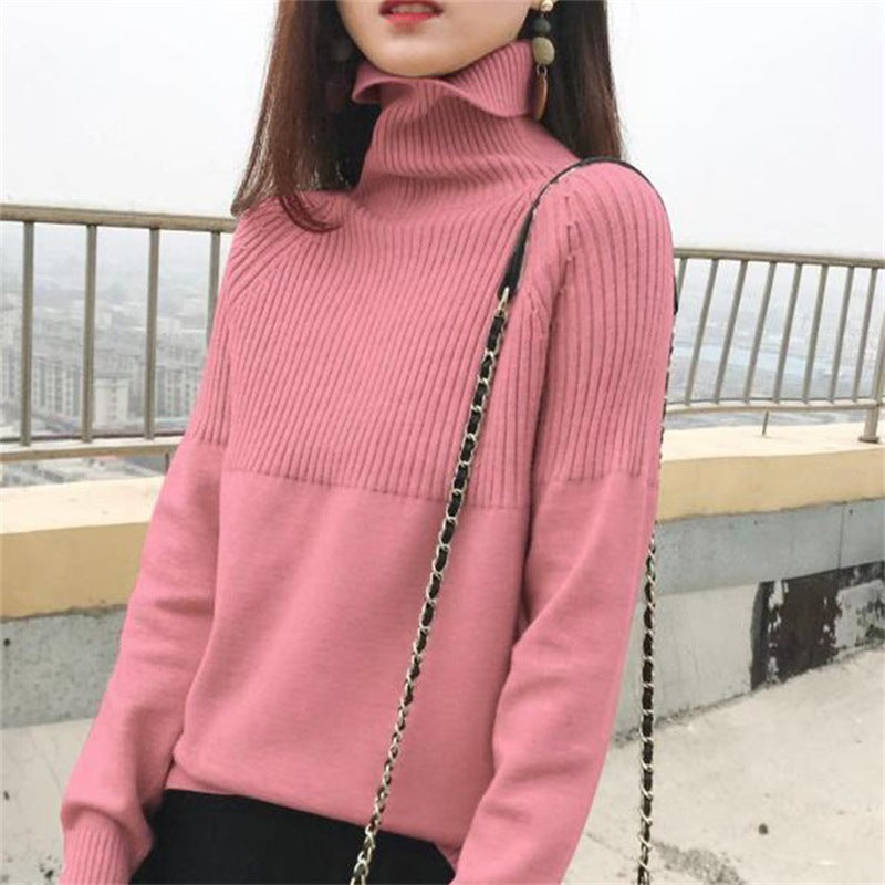 Modelfluss Damen Pullover – Zeitloser Komfort in Einfarbigem Design - Modefluss