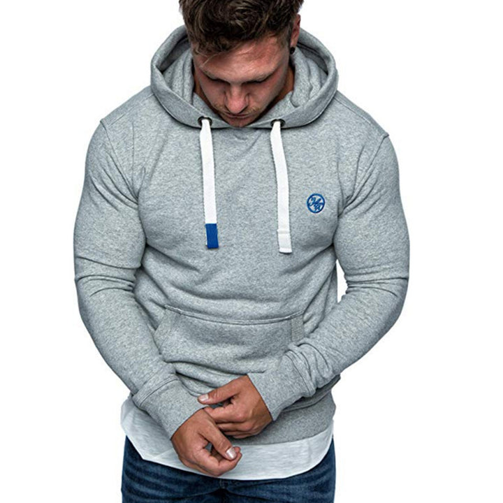 Men's Casual Solid Color Hooded Sweater Coat - Modefluss