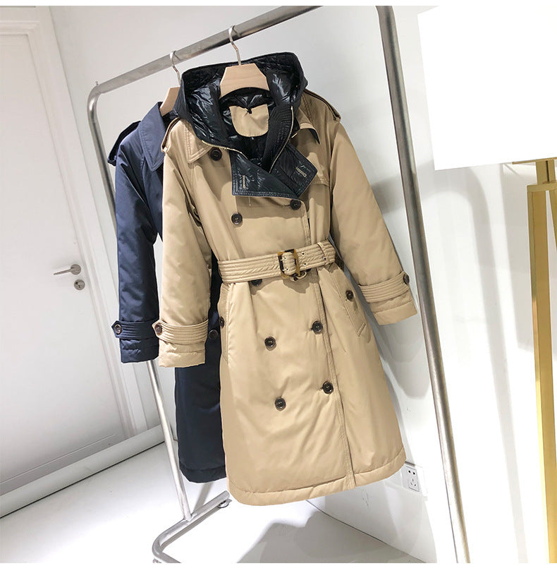 Long lace-up trench coat - Modefluss