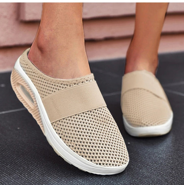 Emma - Chaussures de marche à enfiler avec coussin orthopédique