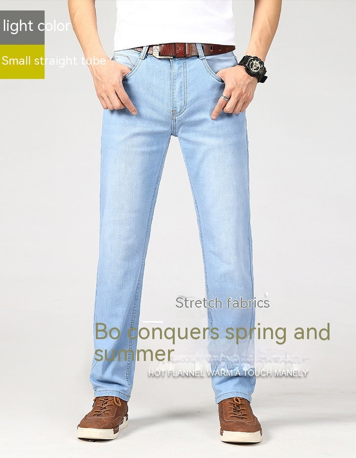 Men's Summer Jeans Men's Straight-leg Pants - Modefluss