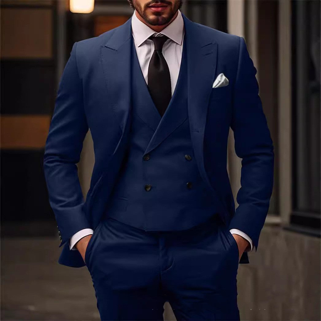 Plus Size Suit Three-piece Dress Suit - Modefluss
