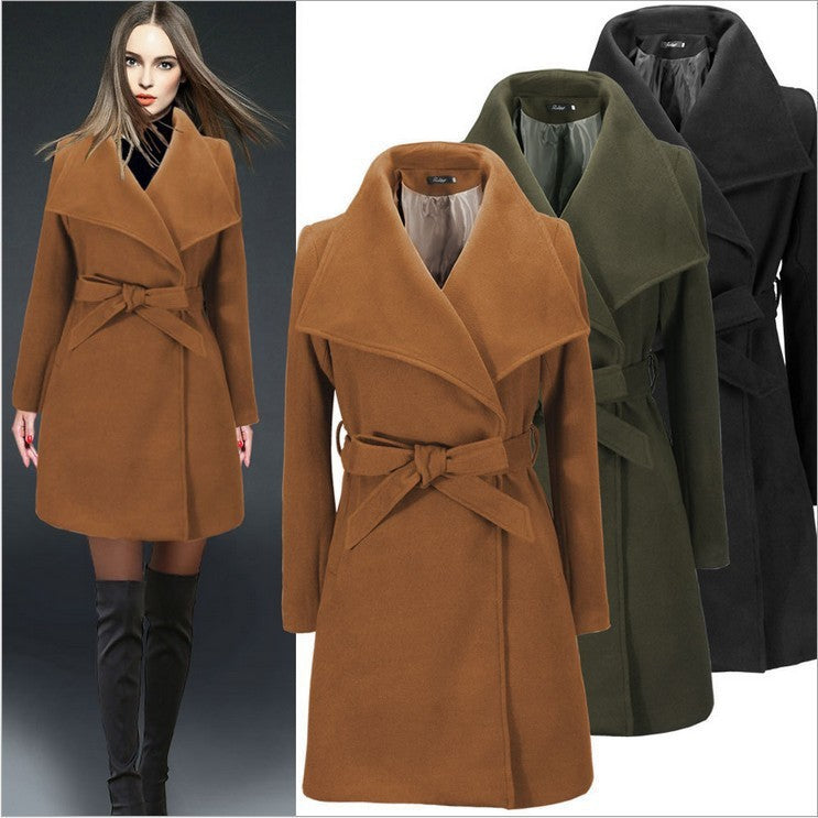 Women's woolen coat - Modefluss