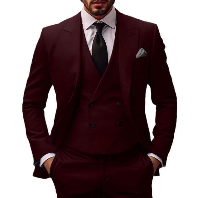 Plus Size Suit Three-piece Dress Suit - Modefluss
