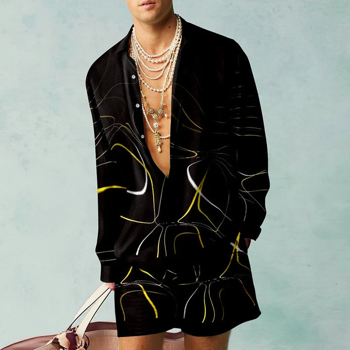 3D Printed Men's Clothing Shirt Outfit - Modefluss