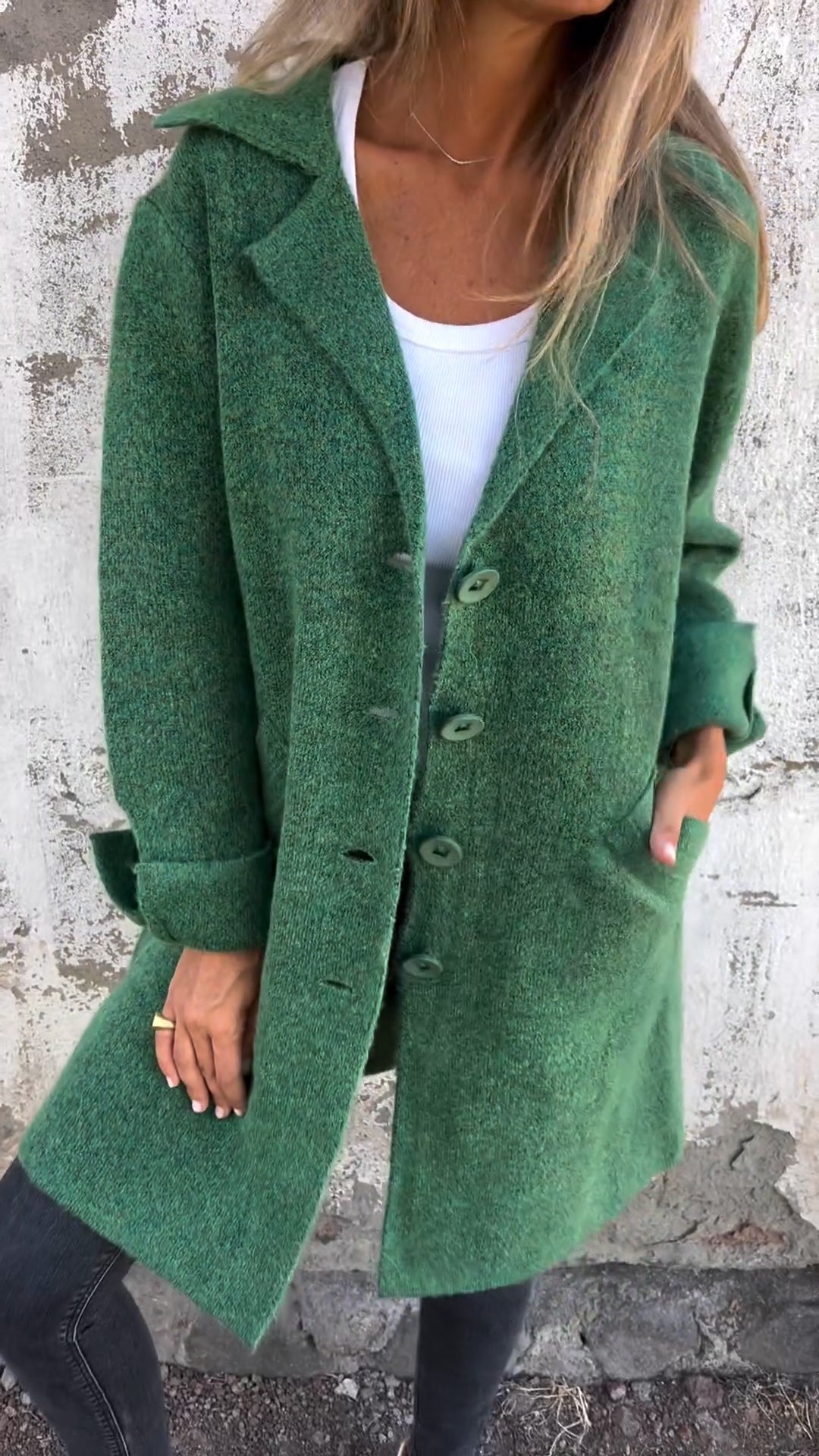 Greta™ - Lässiger, plus chaud, plus long manteau de cheminée
