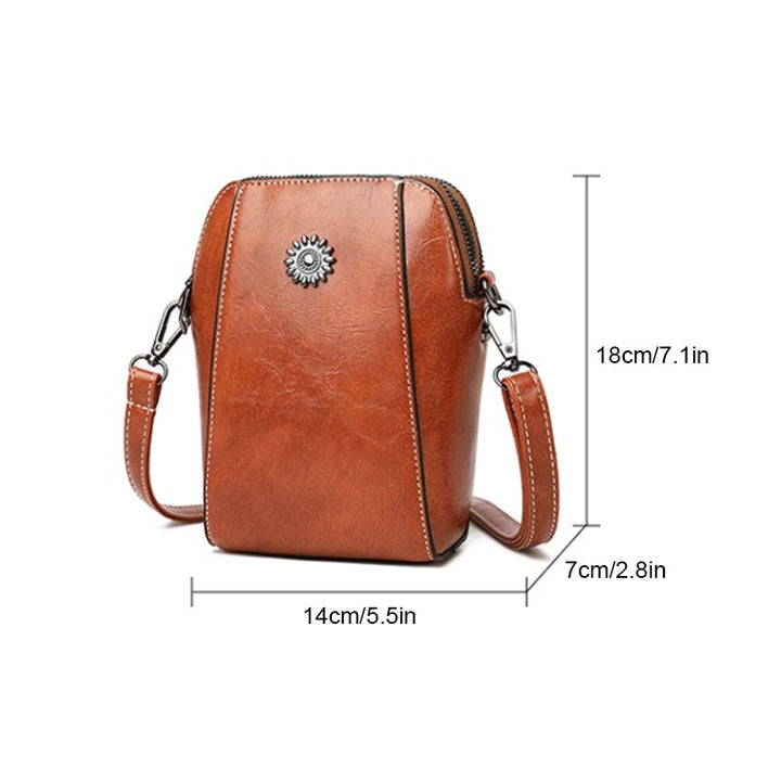 Vera™ - Stilvolle Mini-Umhängetasche aus weichem Leder