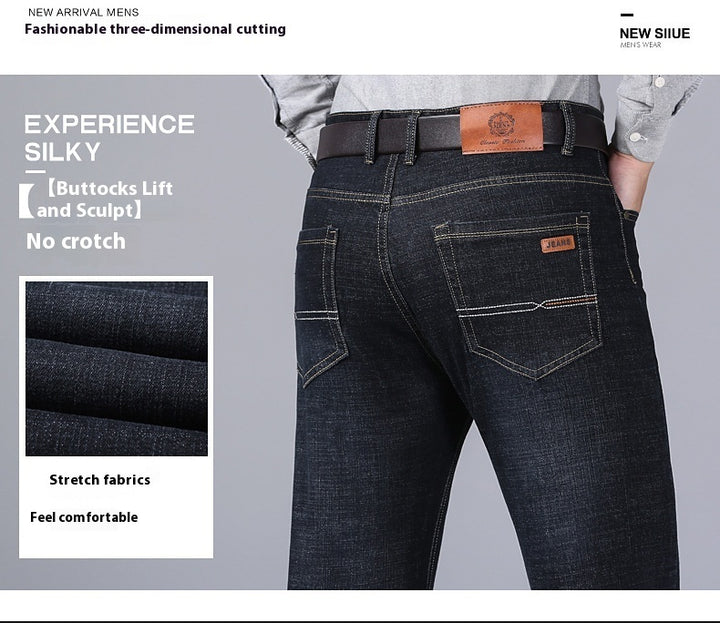 Autumn Thick Jeans Men's Loose Straight - Modefluss