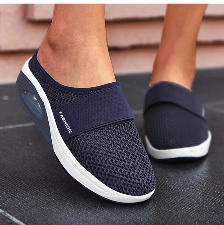 Emma - Chaussures de marche à enfiler avec coussin orthopédique