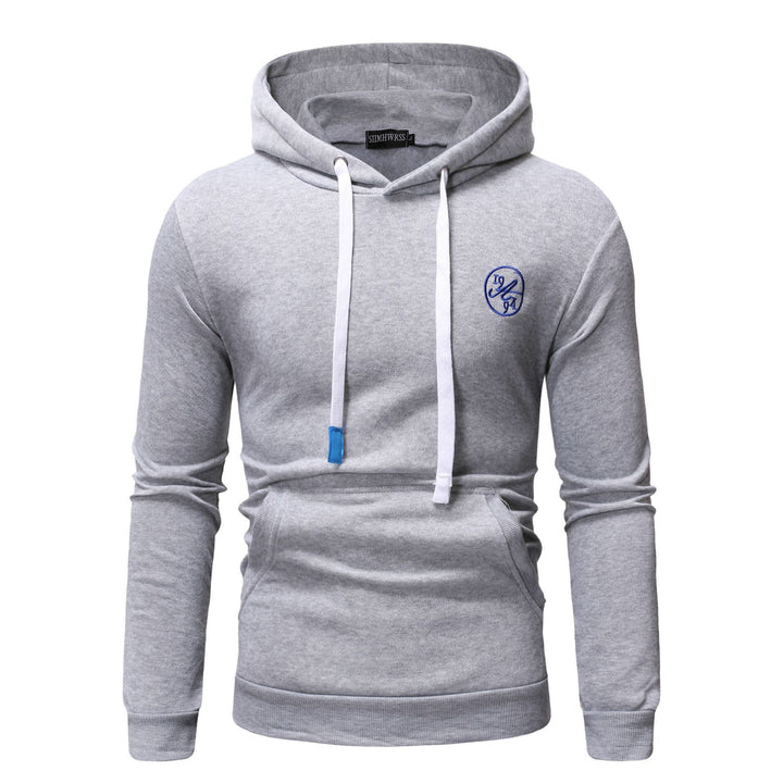 Men's Casual Solid Color Hooded Sweater Coat - Modefluss
