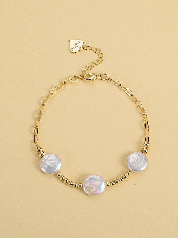 European And American Vintage Classic Metal Pearl Bracelet - Modefluss
