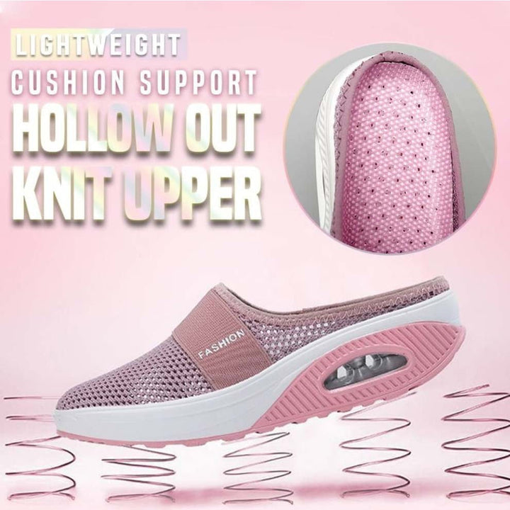 Emma - Chaussures de marche à enfiler avec coussin orthopédique