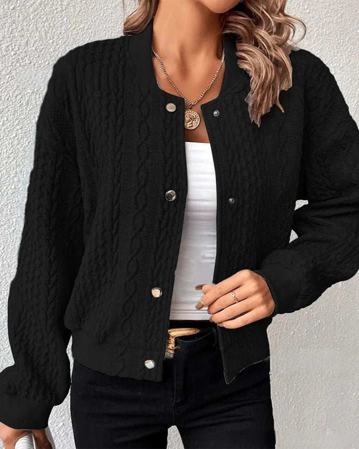 Erika™ - Bequeme Strickjacke mit handgefertigten Détails 