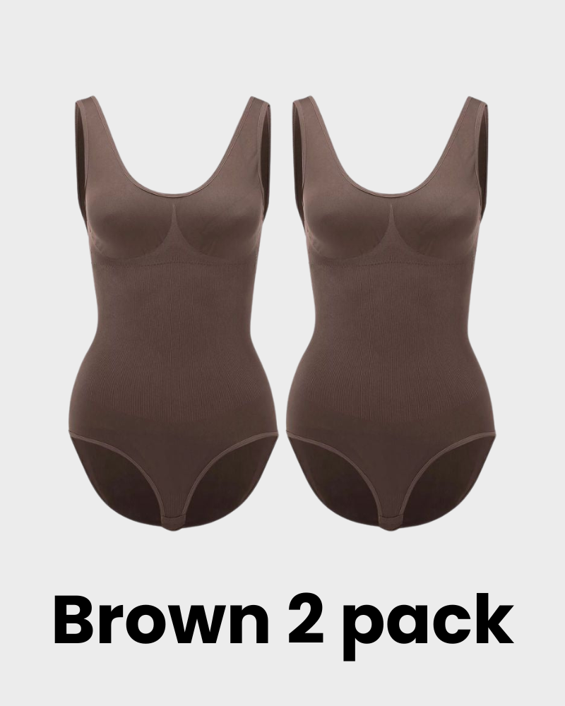 Smoothing Seamless Tank Top Bodysuit Tummy Control Shapewear