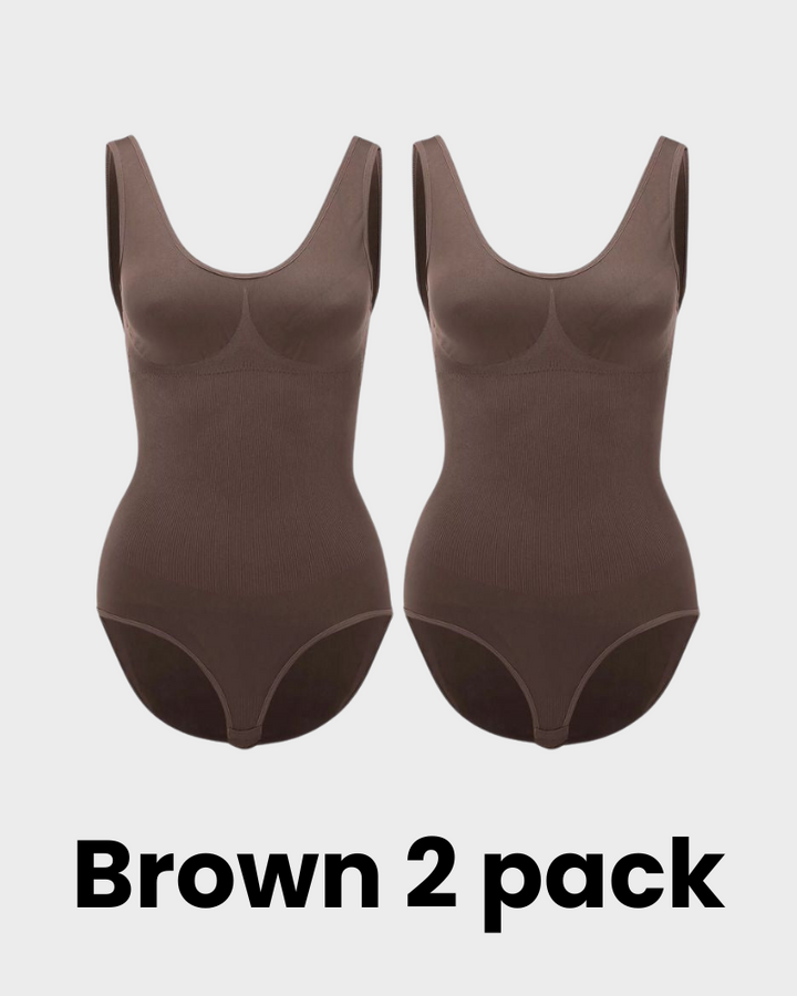 Smoothing Seamless Tank Top Bodysuit Tummy Control Shapewear