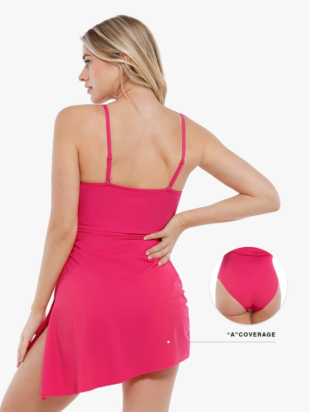Maillot de bain une pièce convertible froncé Shapewear