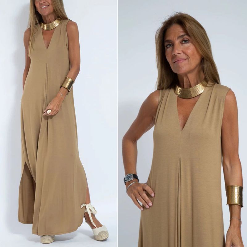 Evie - Bequemes Kleid mit Strickjacke