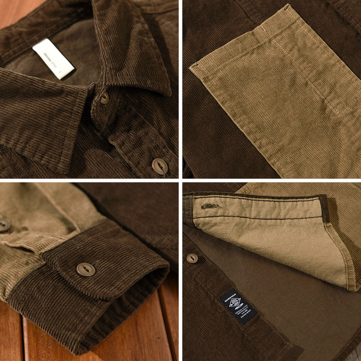 Men's Corduroy Casual Shirt - Modefluss