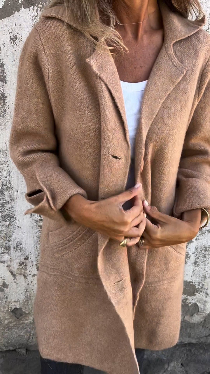 Greta™ - Lässiger, plus chaud, plus long manteau de cheminée