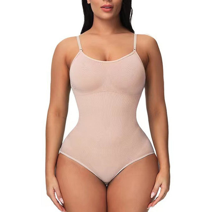 Damen Träger-Jumpsuit – Modischer, Nahtloser, Figurformender Body - Modefluss