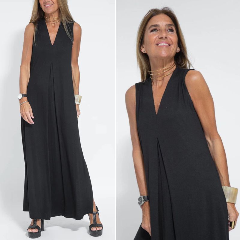 Evie - Bequemes Kleid mit Strickjacke