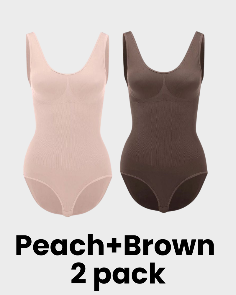 Smoothing Seamless Tank Top Bodysuit Tummy Control Shapewear