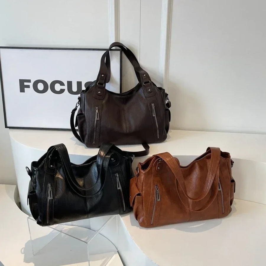 Frieda™ - Elegante Umhängetasche aus Leder