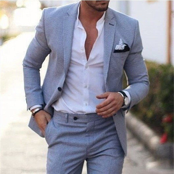 Men's Plus Size Two-piece Suit - Modefluss