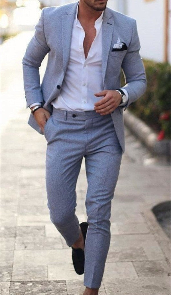 Men's Plus Size Two-piece Suit - Modefluss