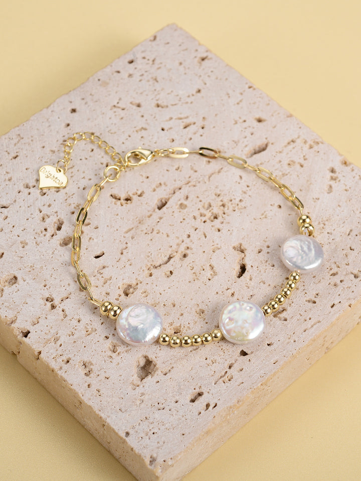 European And American Vintage Classic Metal Pearl Bracelet - Modefluss
