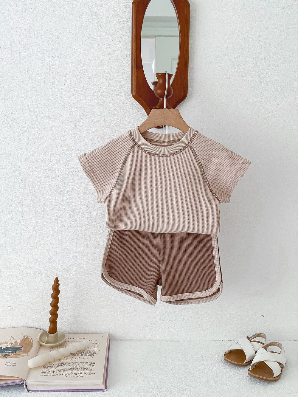 Clothes For Babies Summer Unisex Baby Short Sleeve Outfit Top Shorts - Modefluss