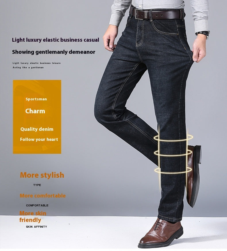 Autumn Thick Jeans Men's Loose Straight - Modefluss