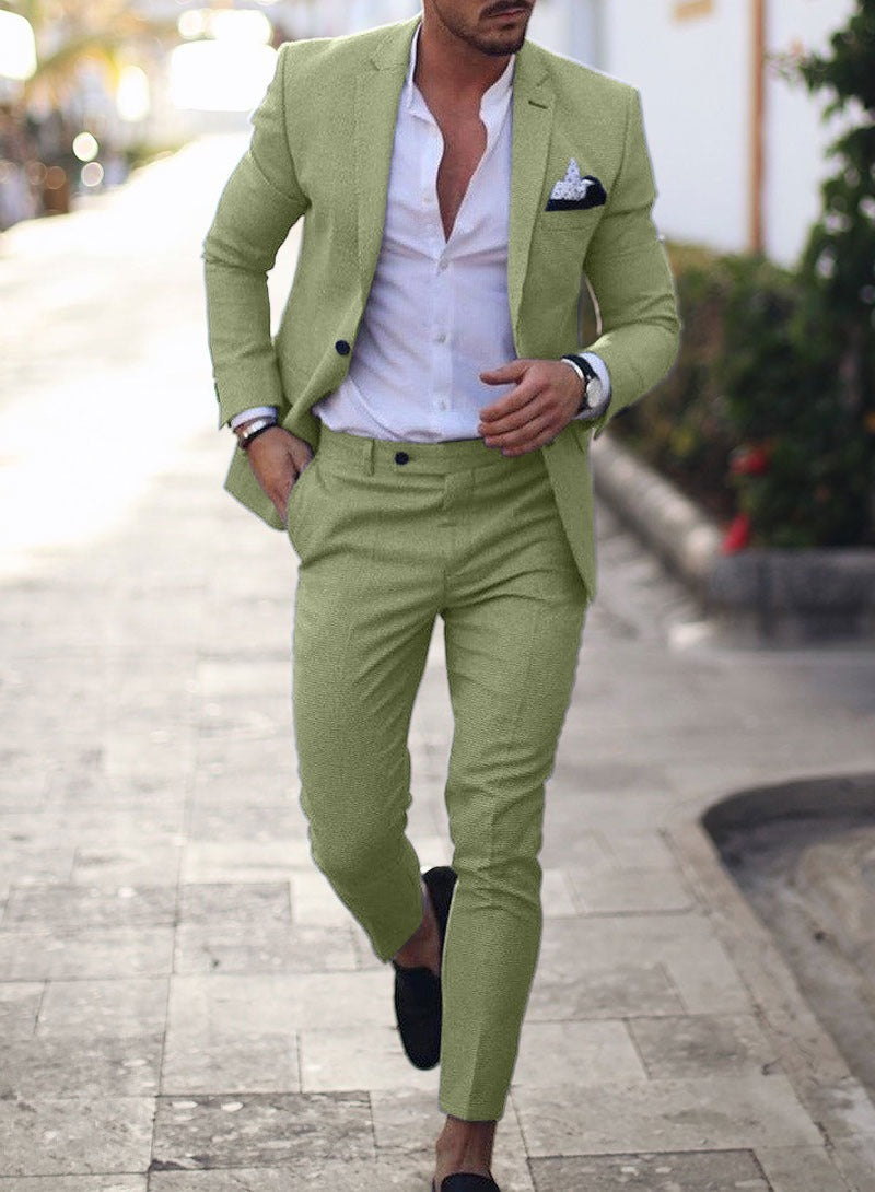 Men's Plus Size Two-piece Suit - Modefluss