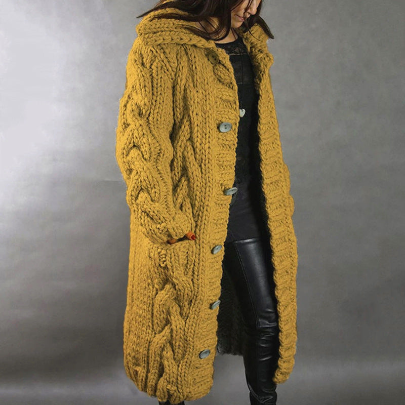 Europäische und amerikanische Damen Cardigan große Größe Pullover Mantel - Modefluss